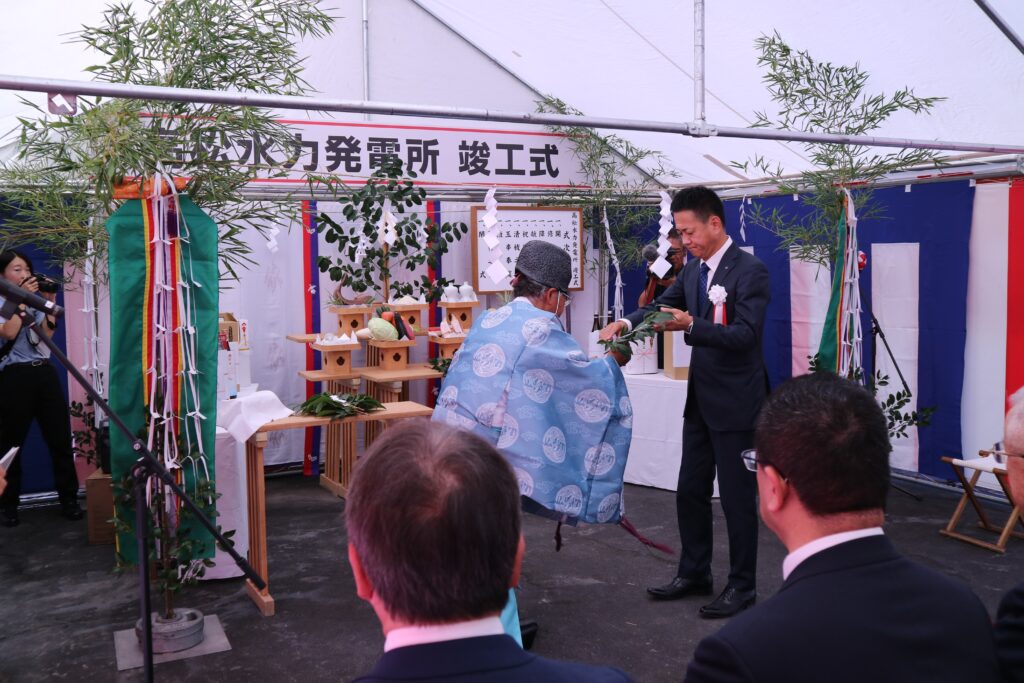 高松水力発電所竣工式④